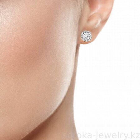 Серьги из серебра пусеты классика (7300089032774 )