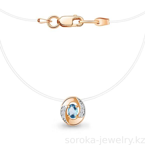 Леска из золоченого серебра с Топазом (36206237 )