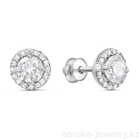 Серьги из серебра пусеты классика (7300089032774 )