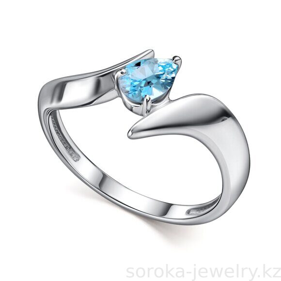 Кольцо из серебра с топазом (9800029470027 )