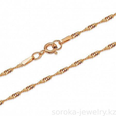 Цепь из золоченого серебра сингапур (7300099603063 )