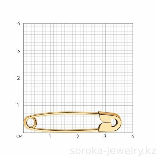 Булавка из золочного серебра (9135036725724 )