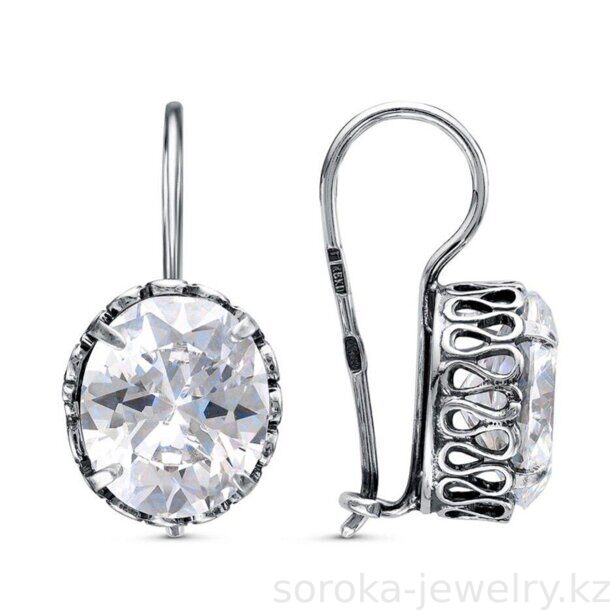 Серьги из черненого серебра (6432501269667868 )