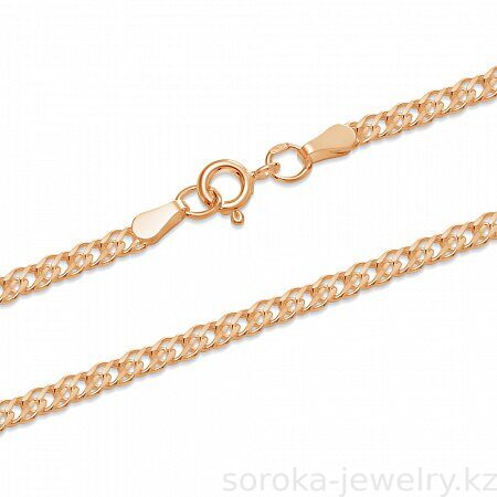 Цепь из золоченого серебра ромб двойной (7300092911851 )